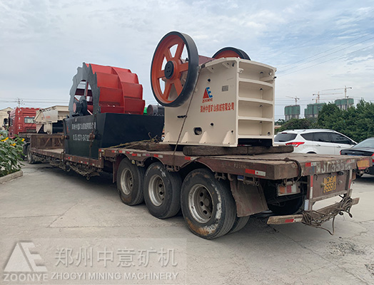 河南開封砂石生產(chǎn)線裝車發(fā)貨