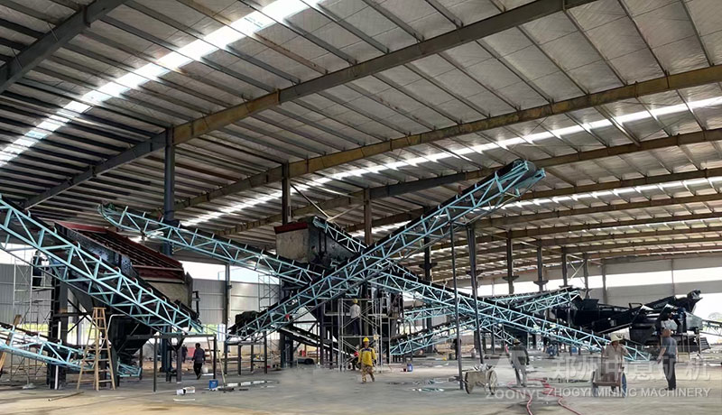 整條生產(chǎn)線均由中意礦機提供