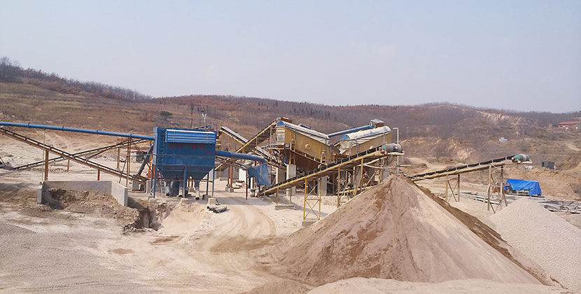 河北石料生產(chǎn)線現(xiàn)場