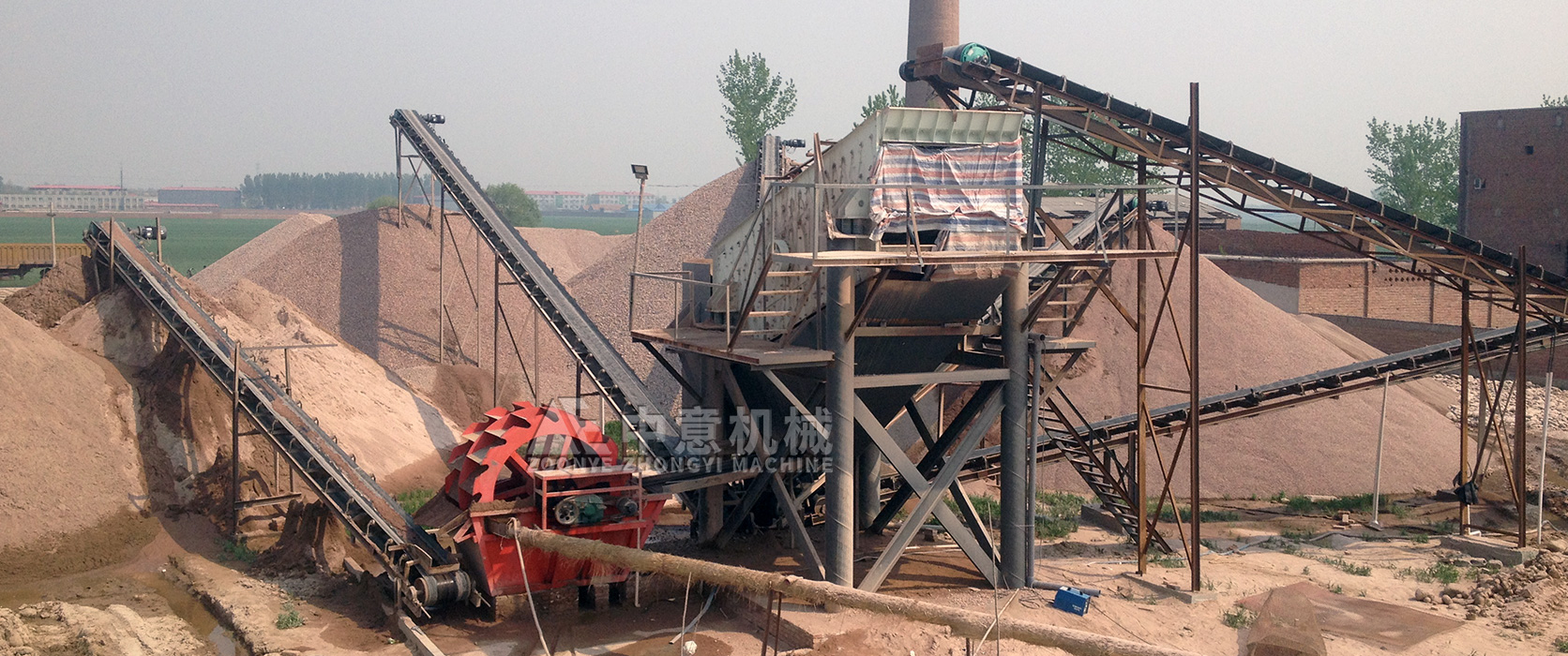 河北砂石料生產(chǎn)線投產(chǎn)現(xiàn)場(chǎng)