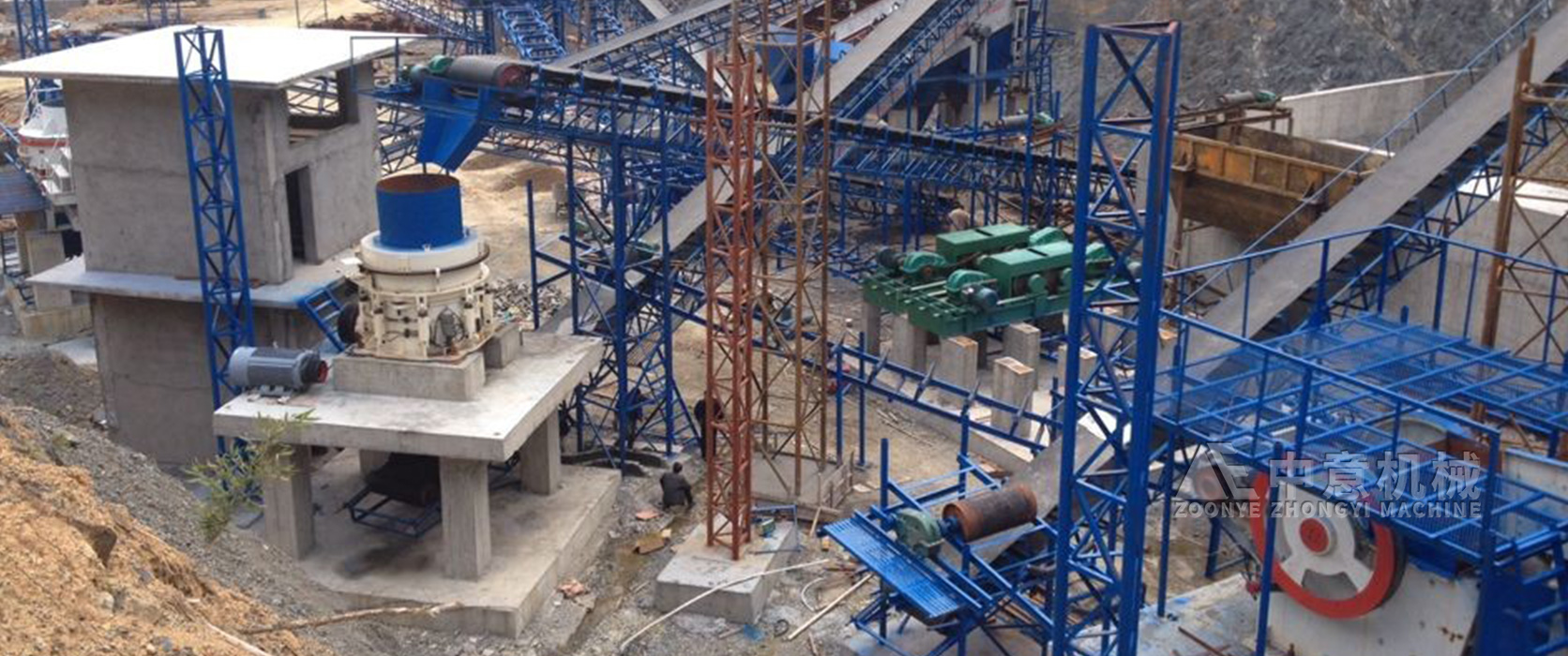 浙江杭州市桐廬縣時產(chǎn)500噸砂石料生產(chǎn)線