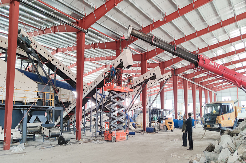 裝修垃圾處理生產(chǎn)線現(xiàn)場(chǎng) 裝修垃圾處理生產(chǎn)線現(xiàn)場(chǎng)