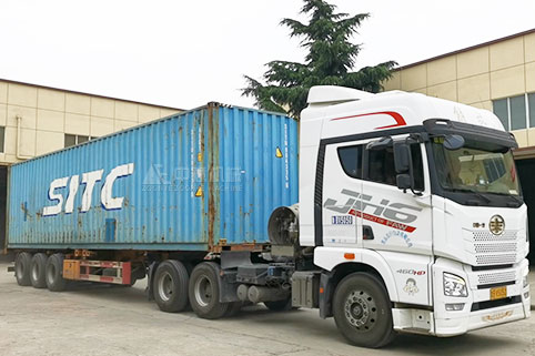 日產(chǎn)1000噸鵝卵石制砂生產(chǎn)線發(fā)往國外