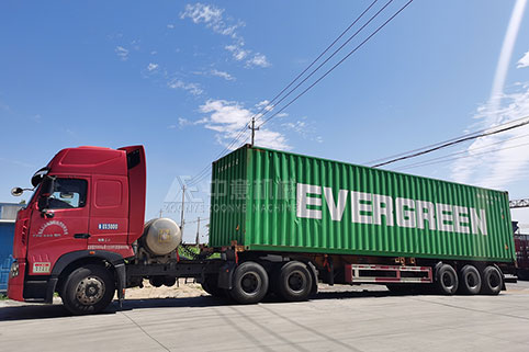 鄭州中意砂石生產(chǎn)線設(shè)備發(fā)往馬來西亞現(xiàn)場