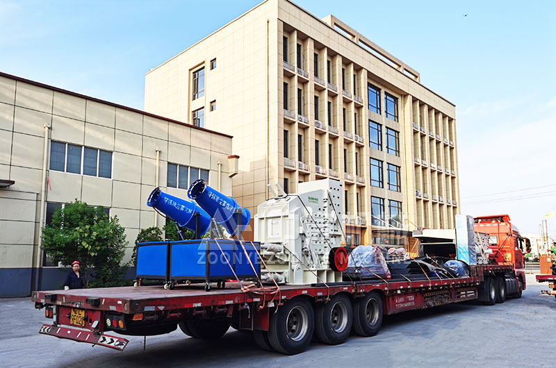 垃圾處理設(shè)備裝車完畢 垃圾處理設(shè)備裝車完畢