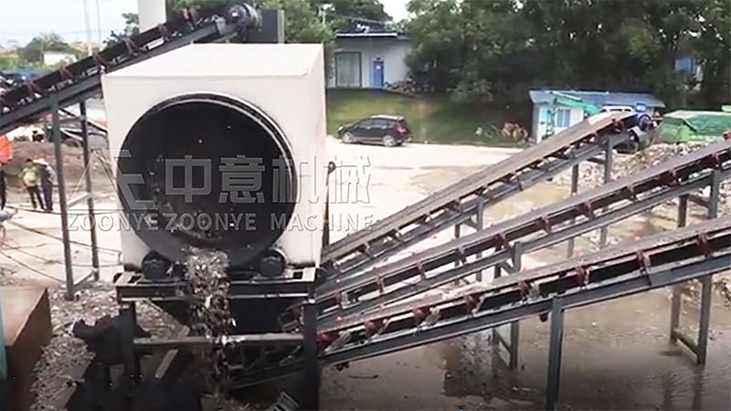 廣西歐村填埋垃圾處理現(xiàn)場