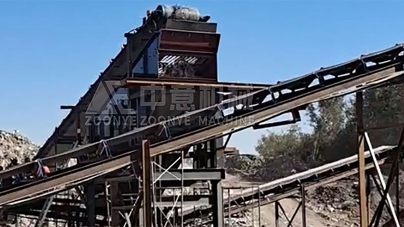 吉林長(zhǎng)春建筑垃圾處理現(xiàn)場(chǎng)