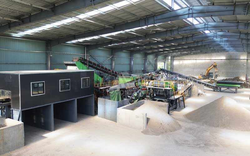 建筑裝修垃圾破碎篩分現場 建筑裝修垃圾破碎篩分現場