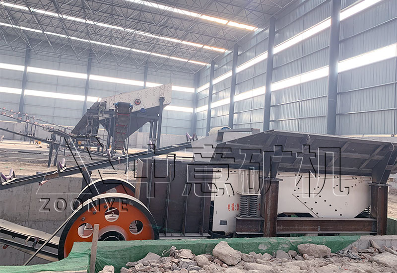 中意機械裝修垃圾處理設備在客戶現場成功投運